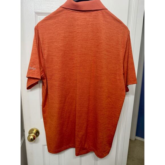 Men’s Walter Hagen Essentials Space Dye Solid Golf Polo in Orange - Size XL - Picture 5 of 9